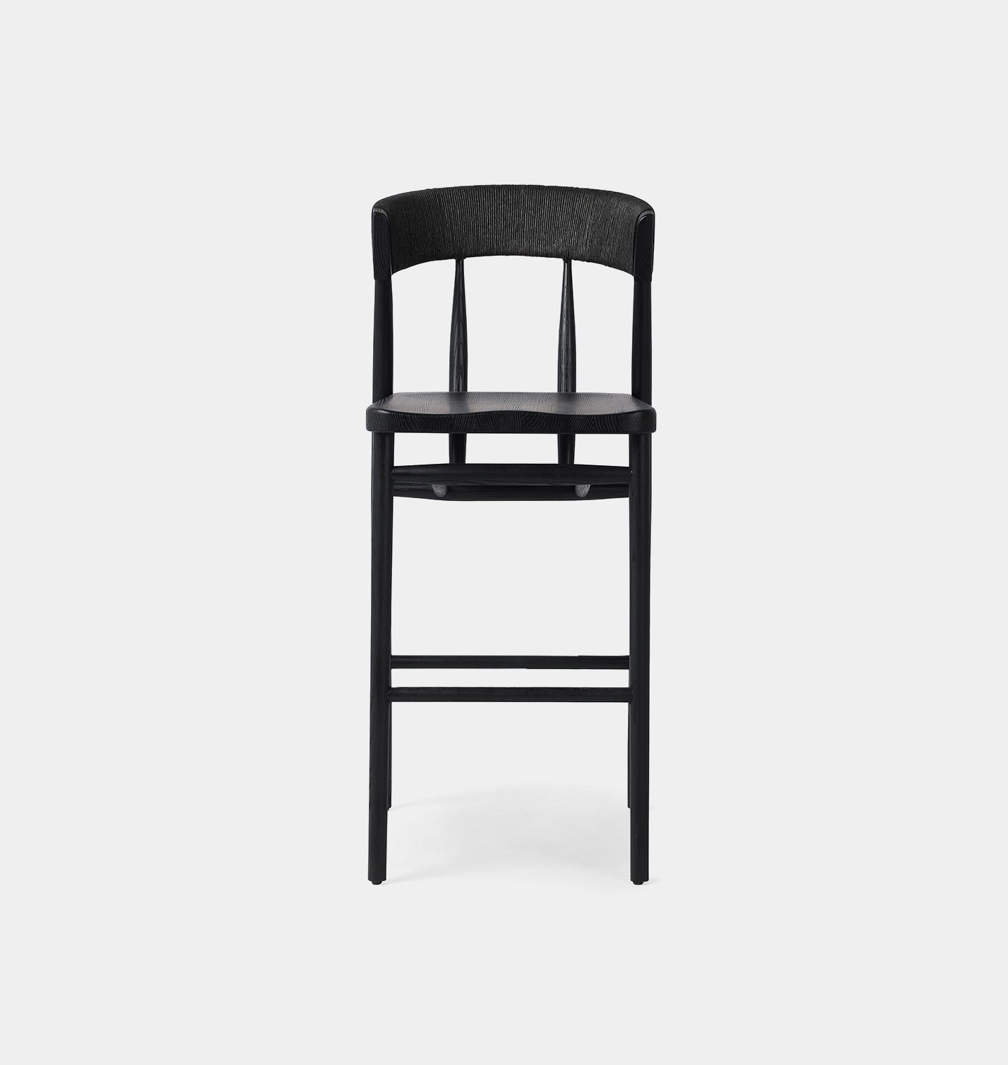 Jasper Bar Stool Black Oak