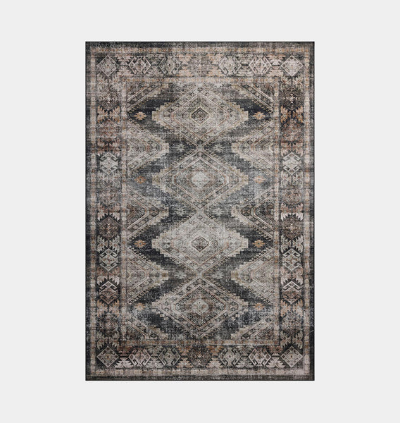 Josie JOS-04 Ink / Earth Washable Rug | Shoppe Amber Interiors