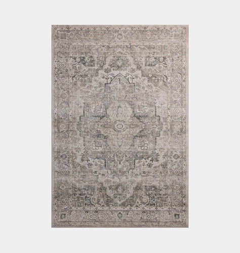 Josie JOS-03 Silver / Natural Washable Area Rug