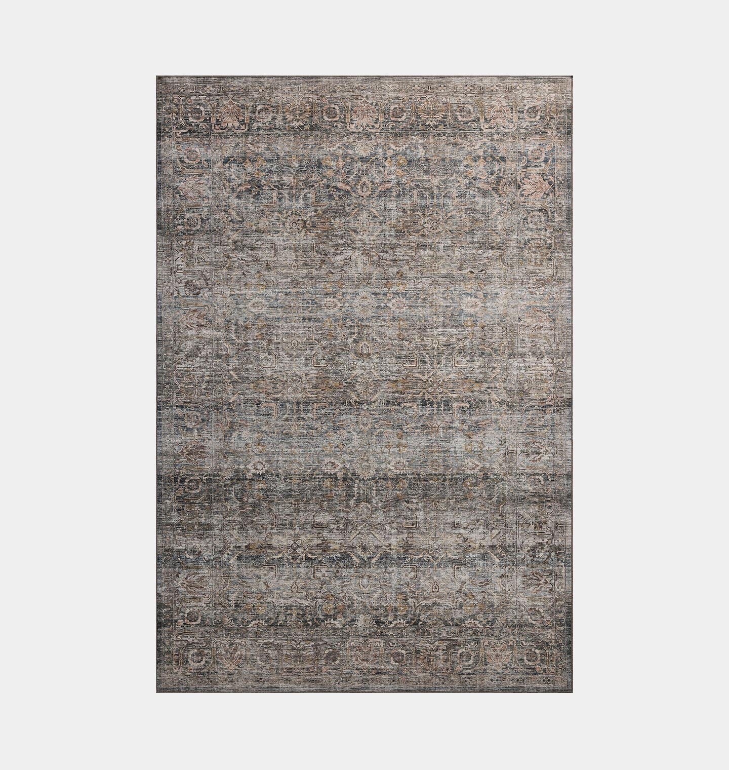 Josie JOS-05 Dove / Gold Washable Rug | Shoppe Amber Interiors