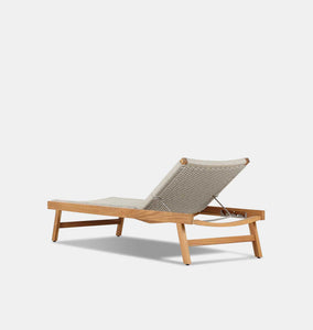 Kagan Outdoor Woven Chaise Teak