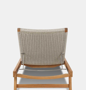 Kagan Outdoor Woven Chaise Teak