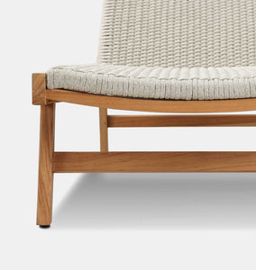 Kagan Outdoor Woven Chaise Teak