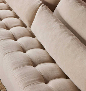 Keena Slipcover Sofa 108" Broadway Dune