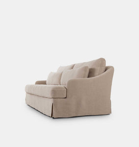 Keena Slipcover Sofa 108" Broadway Dune