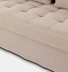 Keena Slipcover Sofa 108" Broadway Dune