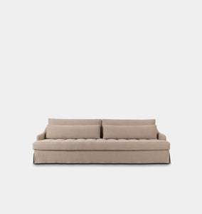 Keena Slipcover Sofa 108" Broadway Dune