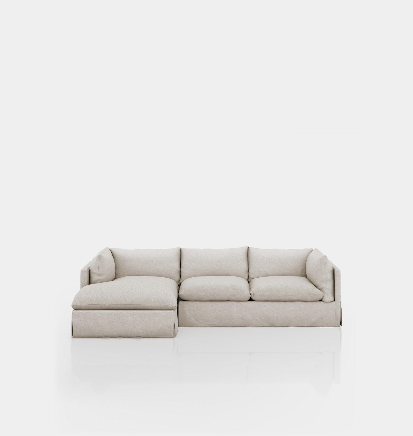 Kelby Slipcover 2pc Sectional 115