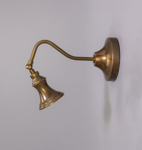 Kent Adjustable Wall Spotlight Antique Brass