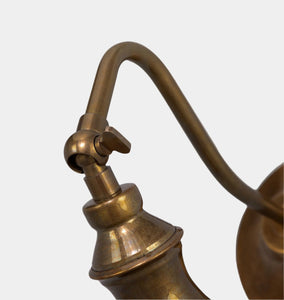 Kent Adjustable Wall Spotlight Antique Brass