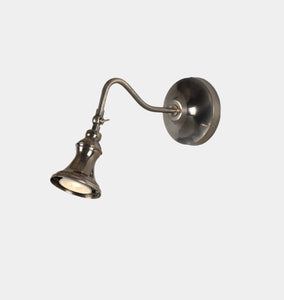 Kent Adjustable Wall Spotlight Antique Silver