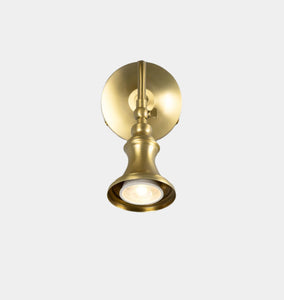 Kent Adjustable Wall Spotlight Satin Brass