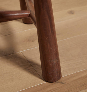 Lina Upholstered Counter Stool Walnut Marron Floor Model