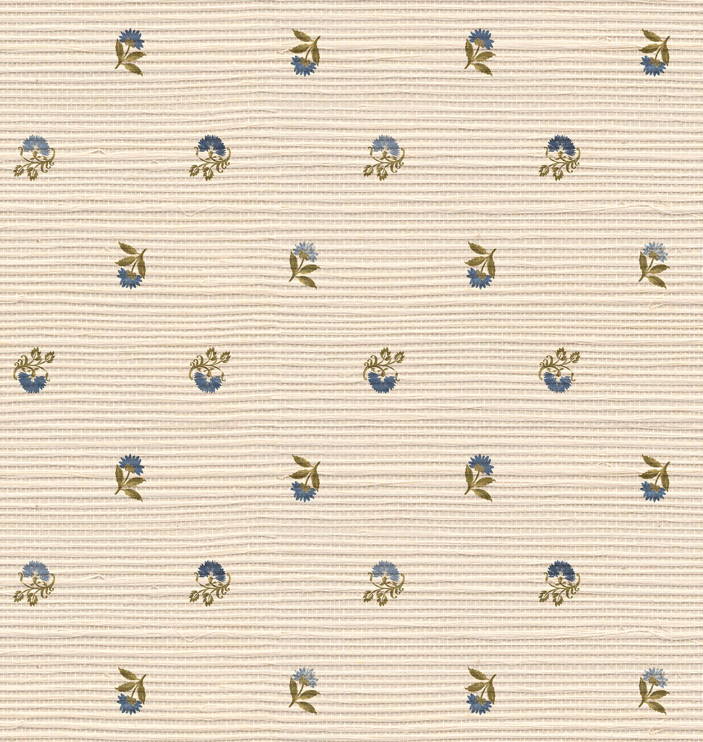 Laila Grasscloth Wallpaper in Capri