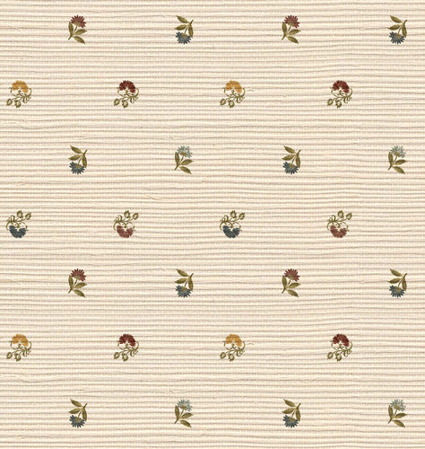 Laila Grasscloth Wallpaper in Multi