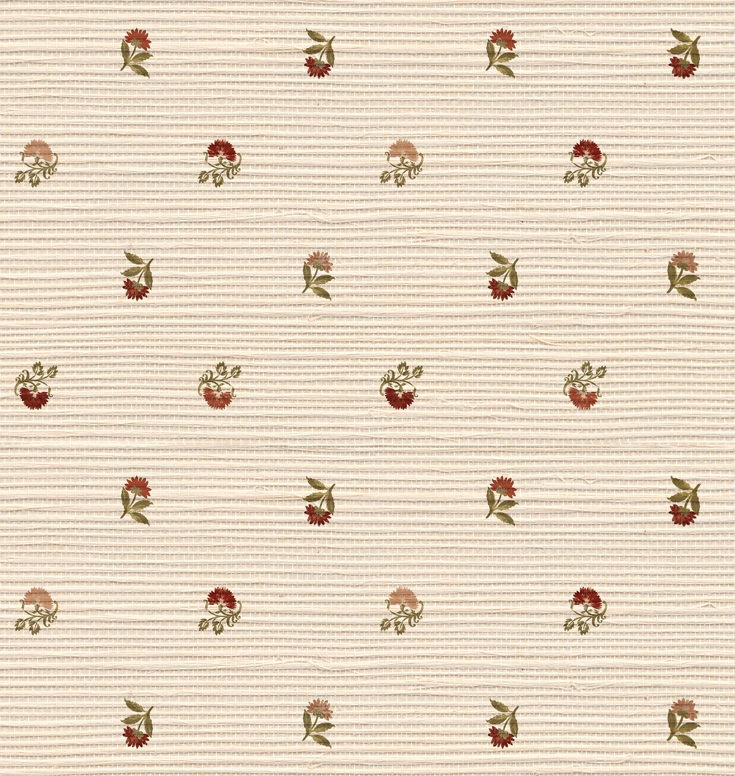 Laila Grasscloth Wallpaper in Sangria