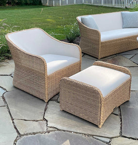 Levin Outdoor Lounge Chair & Ottoman