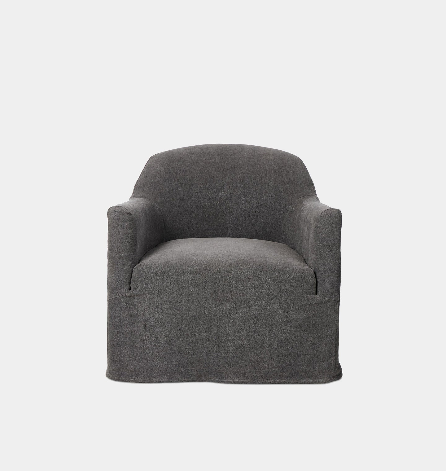 Lowell Slipcover Swivel Chair Broadway Denim