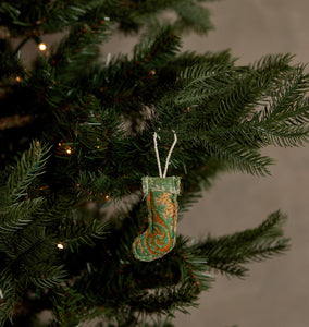 Kantha Stocking Ornament