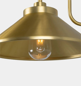 Rio Swan Neck Wall Light Satin Brass