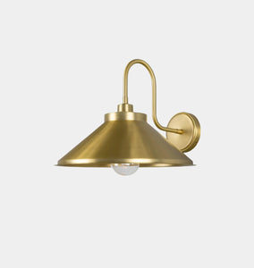 Rio Swan Neck Wall Light Satin Brass