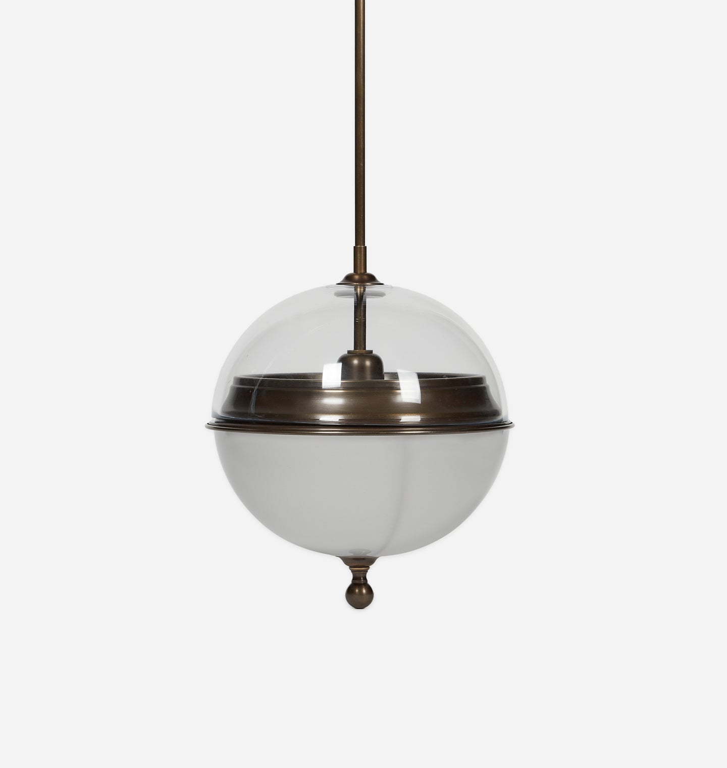 Pisa Brass & Glass Globe Pendant