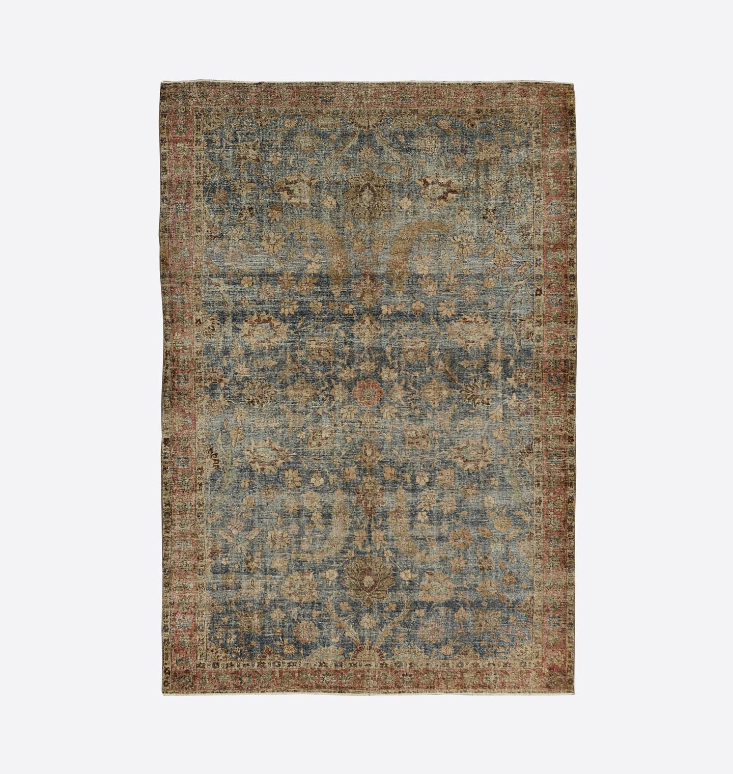 Vintage Tabriz Rug 7'3