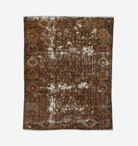 Vintage Hand Knotted Malayer Rug 3'11