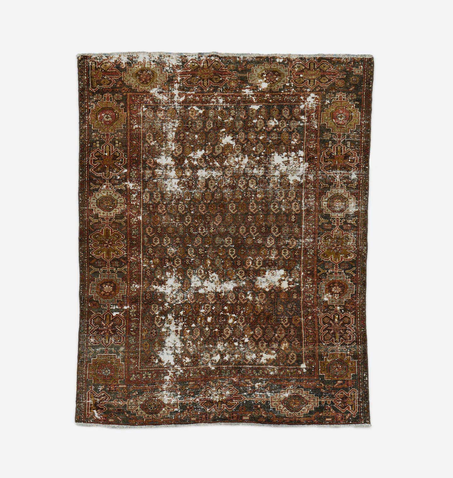 Vintage Hand Knotted Malayer Rug 3'11