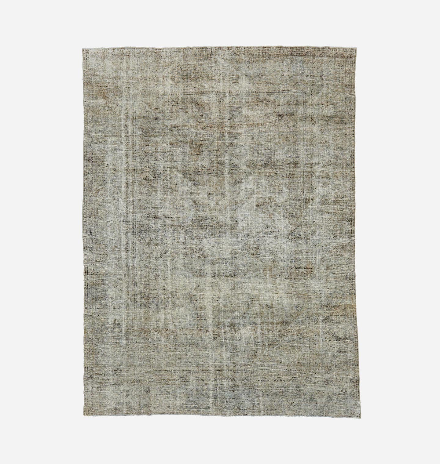 Vintage Hand Knotted Mahal Rug 9'8