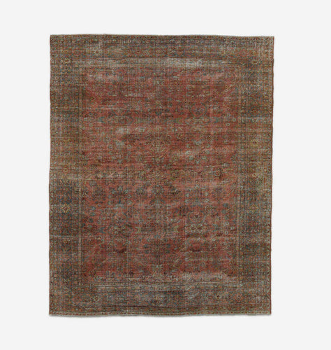 Vintage Hand Knotted Mahal Rug 11'0
