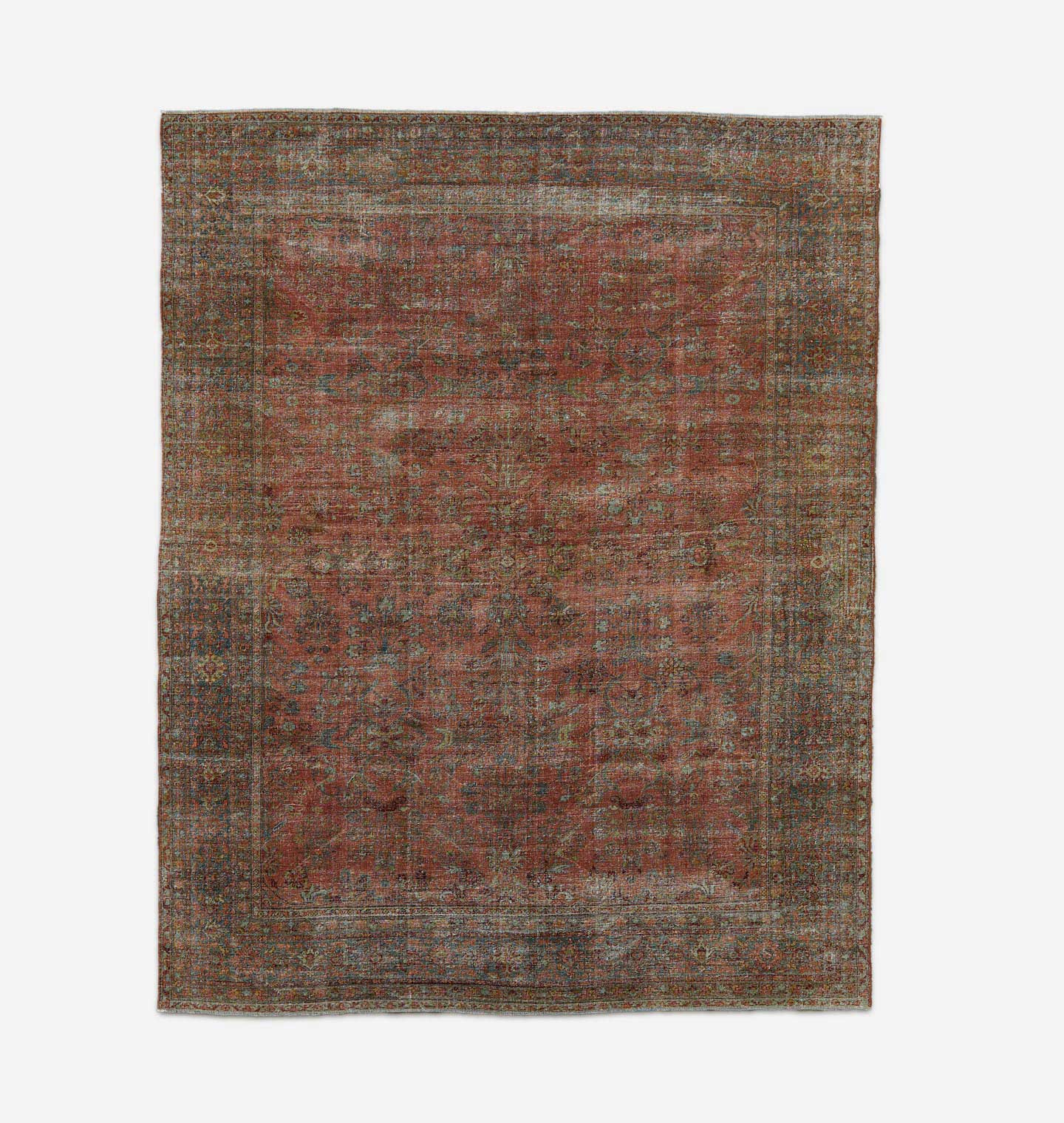 Vintage Hand Knotted Mahal Rug 11'0