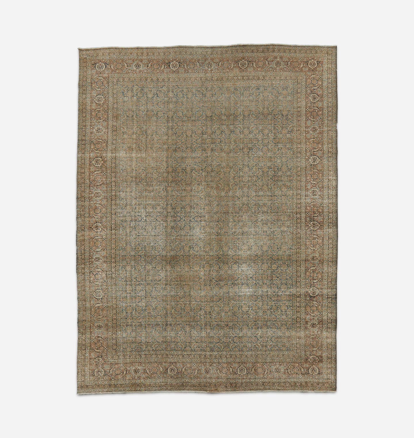 Vintage Hand Knotted Tabriz Rug 10'0