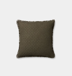 Meadowlark Pillow 22'' x 22'' Dark Green