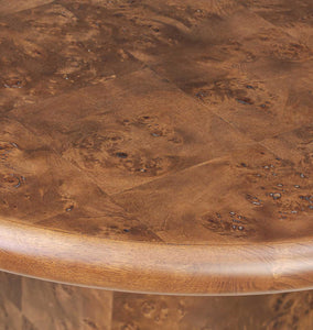 Malko Dining Table Dark Brown Mappa Burl