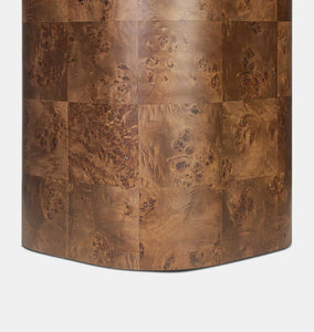 Malko Dining Table Dark Brown Mappa Burl