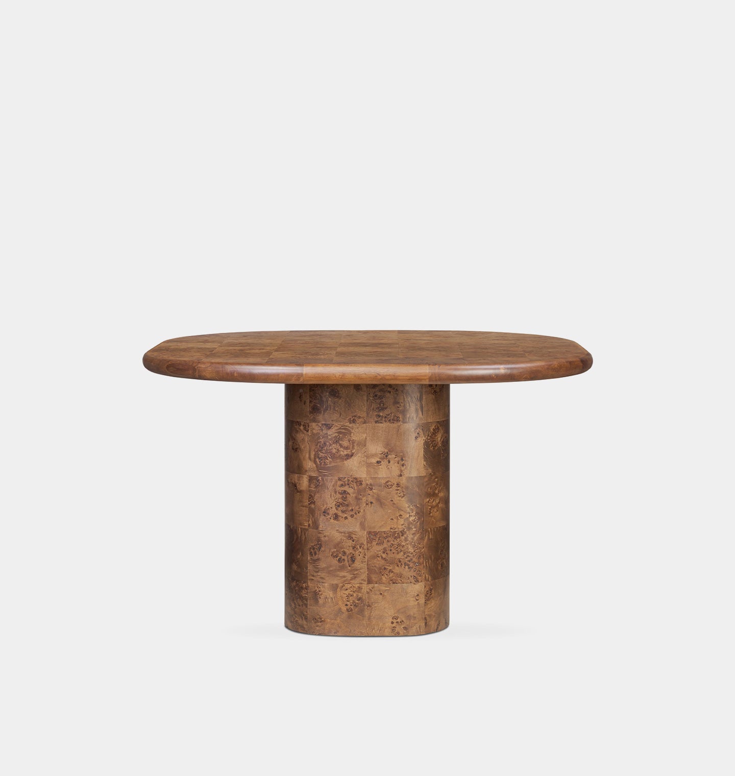 Malko Dining Table Dark Brown Mappa Burl