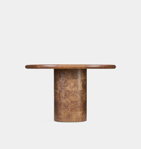 Malko Dining Table Dark Brown Mappa Burl