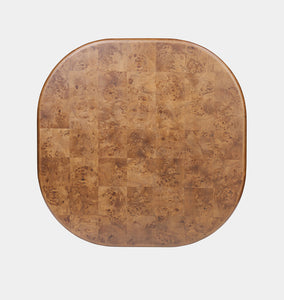 Malko Dining Table Dark Brown Mappa Burl