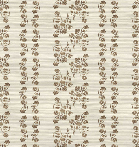 Marisol Stripe Grasscloth Wallpaper Barley