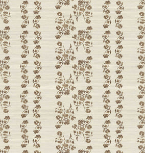 Marisol Stripe Grasscloth Wallpaper Barley Sample
