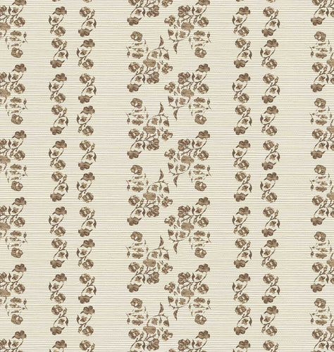 Marisol Stripe Grasscloth Wallpaper Barley