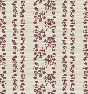 Marisol Stripe Grasscloth Wallpaper Cider Sample