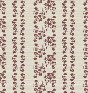Marisol Stripe Grasscloth Wallpaper Cider Sample