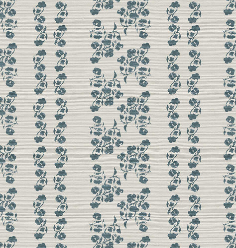 Marisol Stripe Grasscloth Wallpaper Payne Sample