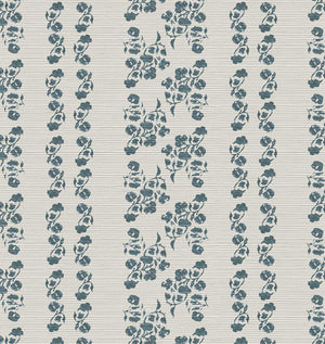 Marisol Stripe Grasscloth Wallpaper Payne Sample