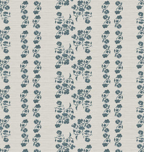 Marisol Stripe Grasscloth Wallpaper Payne Sample