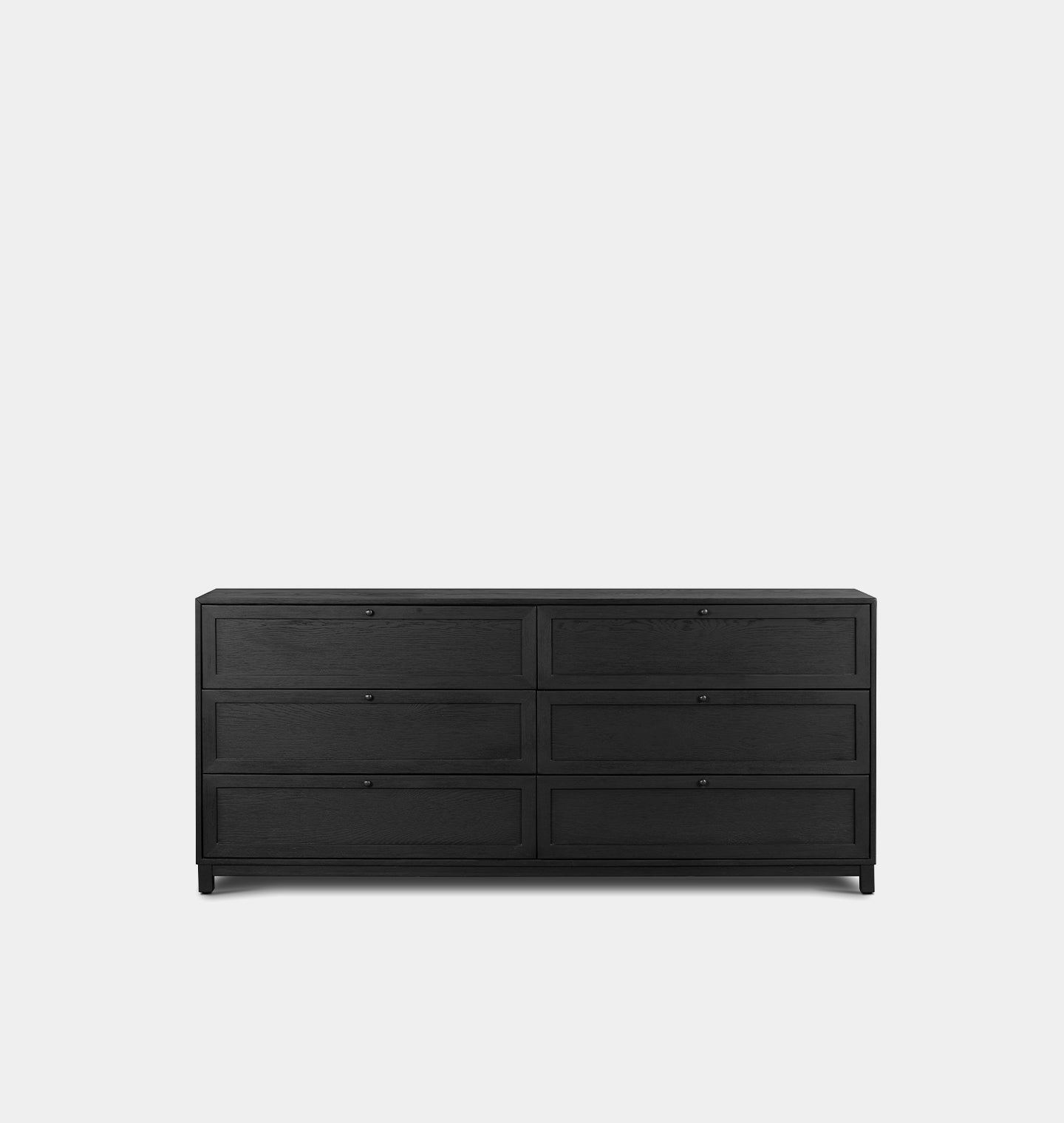 Millie 6 Drawer Dresser - Drifted Matte Black Veneer Millie 6 Drawer Dresser - Drifted Matte Black Veneer
