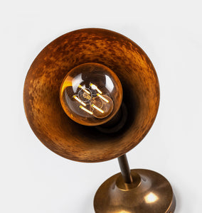 Moya Adjustable Cone Wall Light Antique Brass