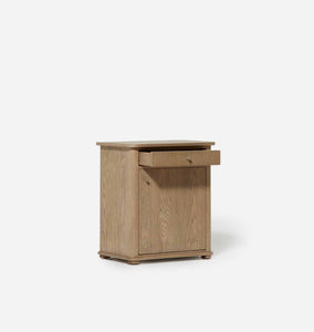 Norton Nightstand Driftwood Oak Right Opening